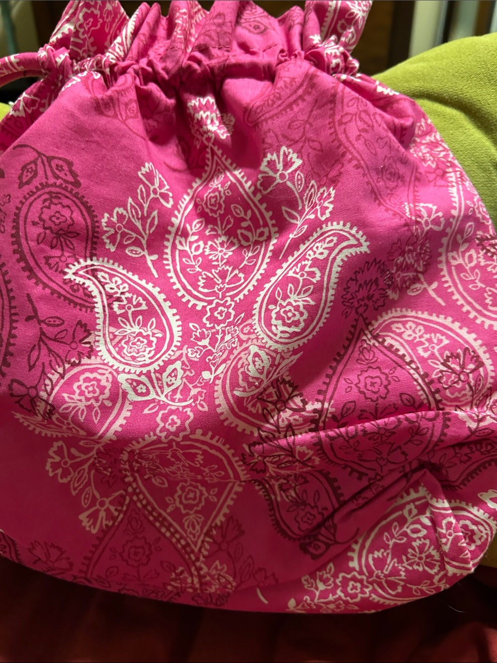 Vera Bradley Hot Pink Paisley Ditty Bag